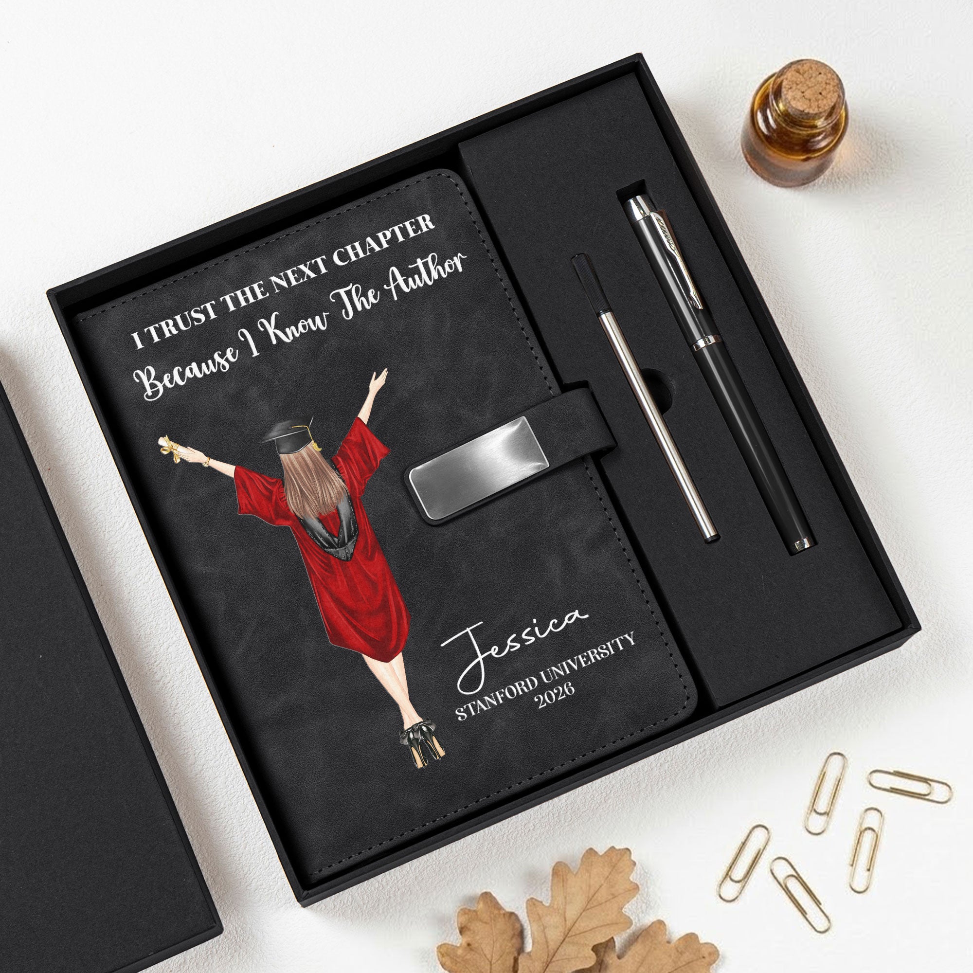 Graduation Scroll Notebook Graduation Gift For Her Him - Personalized Notebook Set – Macorner