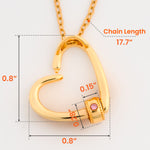 Graduation Gift For Her - Personalized Birthstone Name Necklace With Heart Pendant