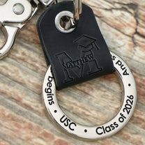 Graduation Gift For Him, Her - Personalized Coordinates Keychain