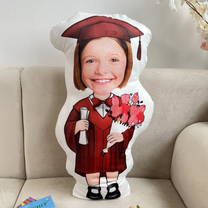 Graduation Gift For Kids - Personalized Photo Custom Shaped Pillow
