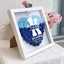 Graduation Gift For Women, Men - Personalized Flower Shadow Box