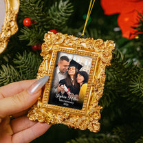 Graduation Gift Keepsake - Personalized Vintage Picture Frame Ornament
