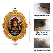 Graduation Gift Keepsake - Personalized Vintage Picture Frame Ornament