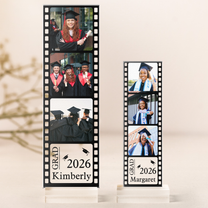 Graduation Gift, Seniors, Highschool, College Gift - Custom Acrylic Photo Film Strip