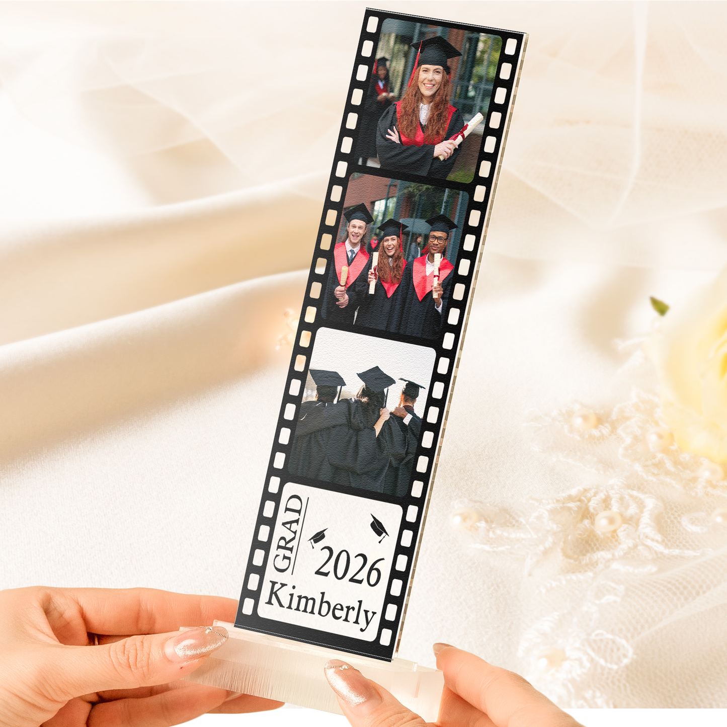 Graduation Gift, Seniors, Highschool, College Gift - Custom Acrylic Photo Film Strip
