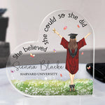 Graduation Gift She Believed She Could So She Did - Personalized Acrylic Plaque