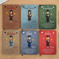 Graduation Gift Take Pride In How Far You've Come - Personalized Leather Journal