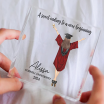 Graduation Gifts A Sweet Ending - Personalized Acrylic Plaque