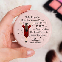 Graduation Gifts For Her Women Girls - Personalized Compact Mirror