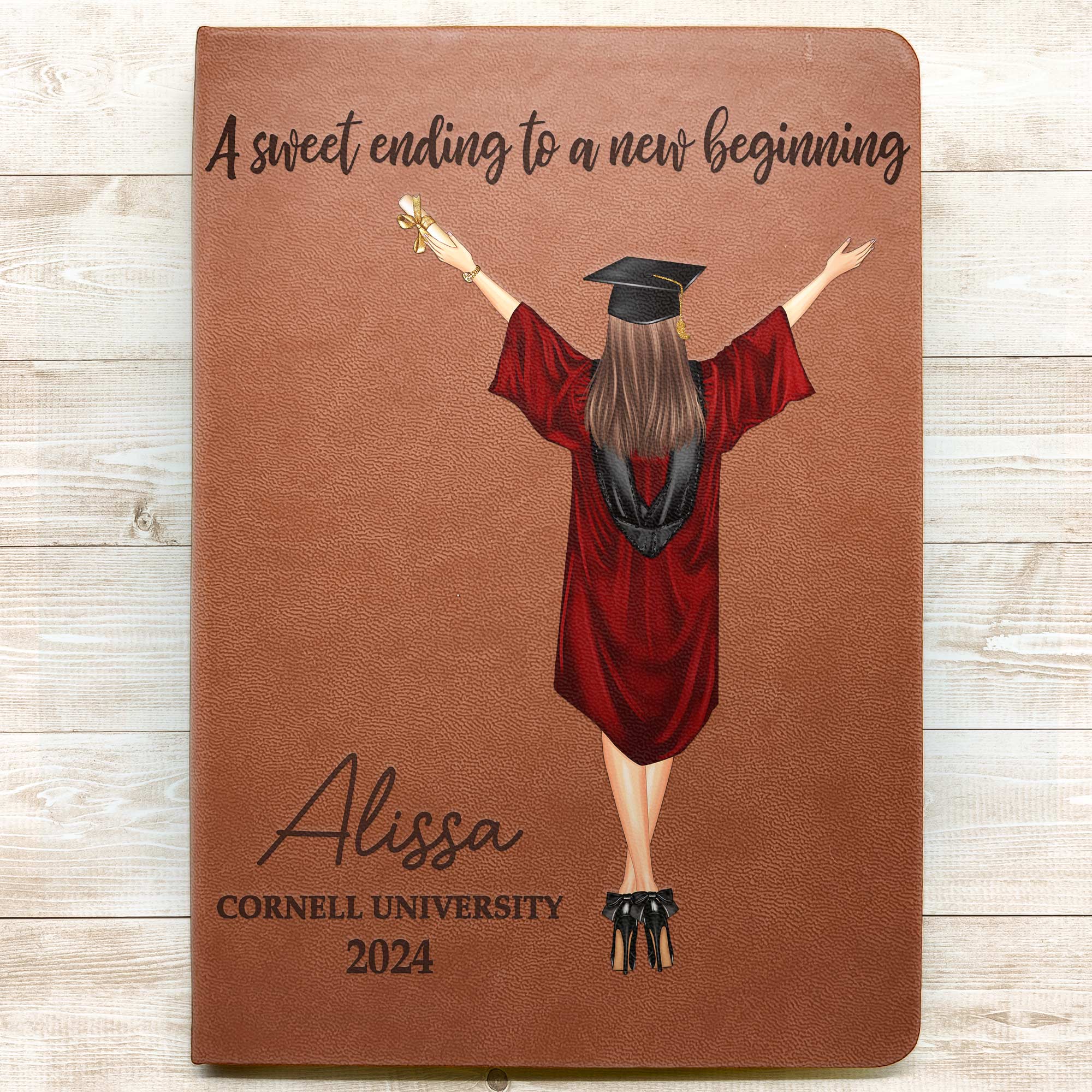 Journal Graduation Design Graduation Journal A Sweet Ending To A New Beginning - Personalized ...