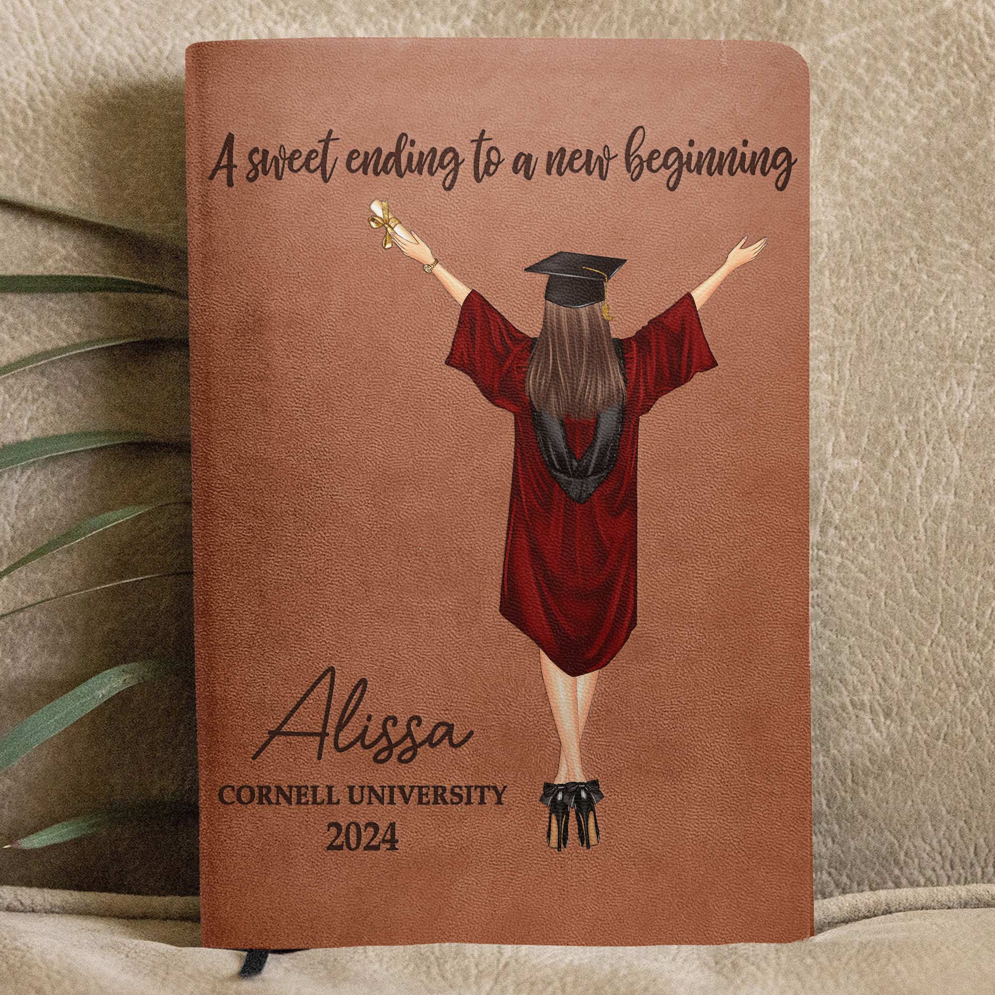 Journal Graduation Design Graduation Journal A Sweet Ending To A New Beginning - Personalized Le ...