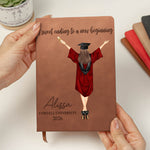 Graduation Journal A Sweet Ending To A New Beginning - Personalized Leather Journal