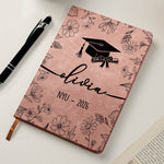 Graduation Journal Custom Name School Year - Personalized Leather Journal