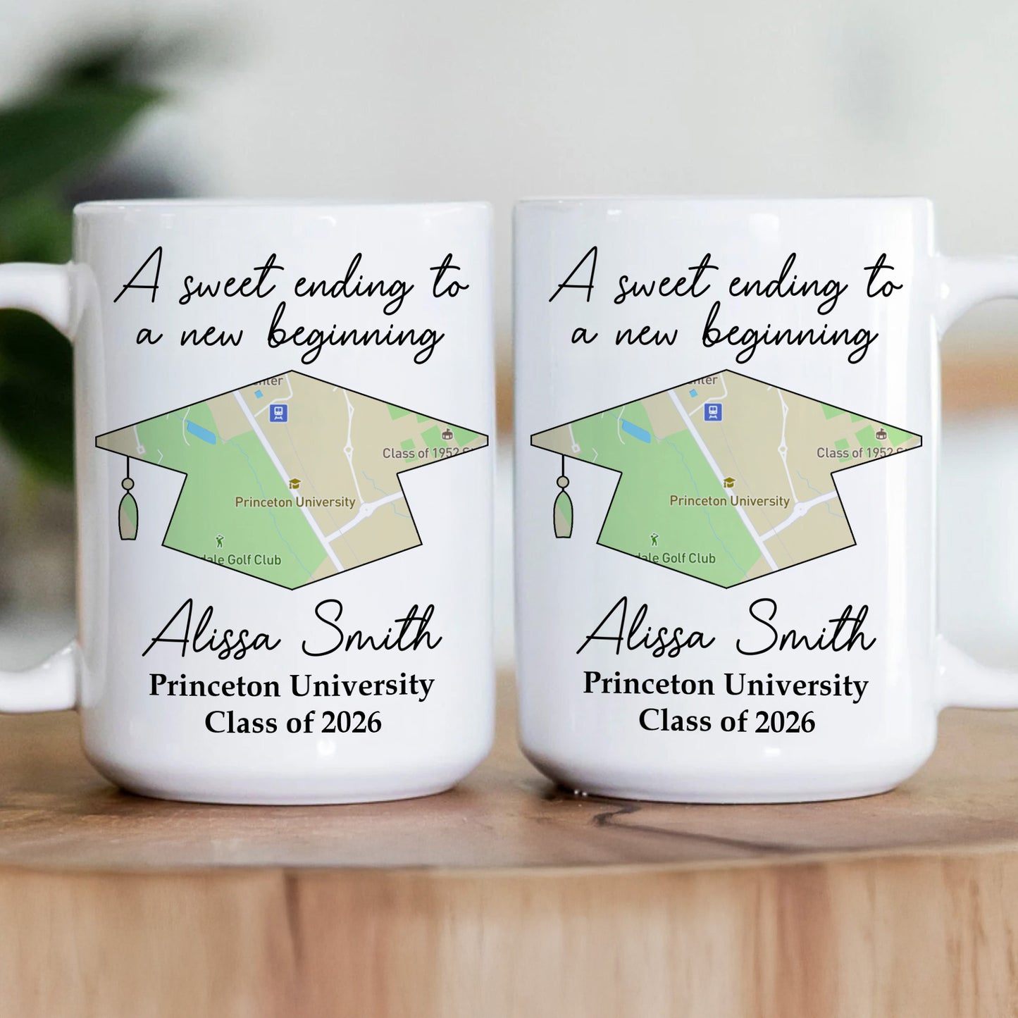 Graduation Location Map A New Beginning - Personalized Mug