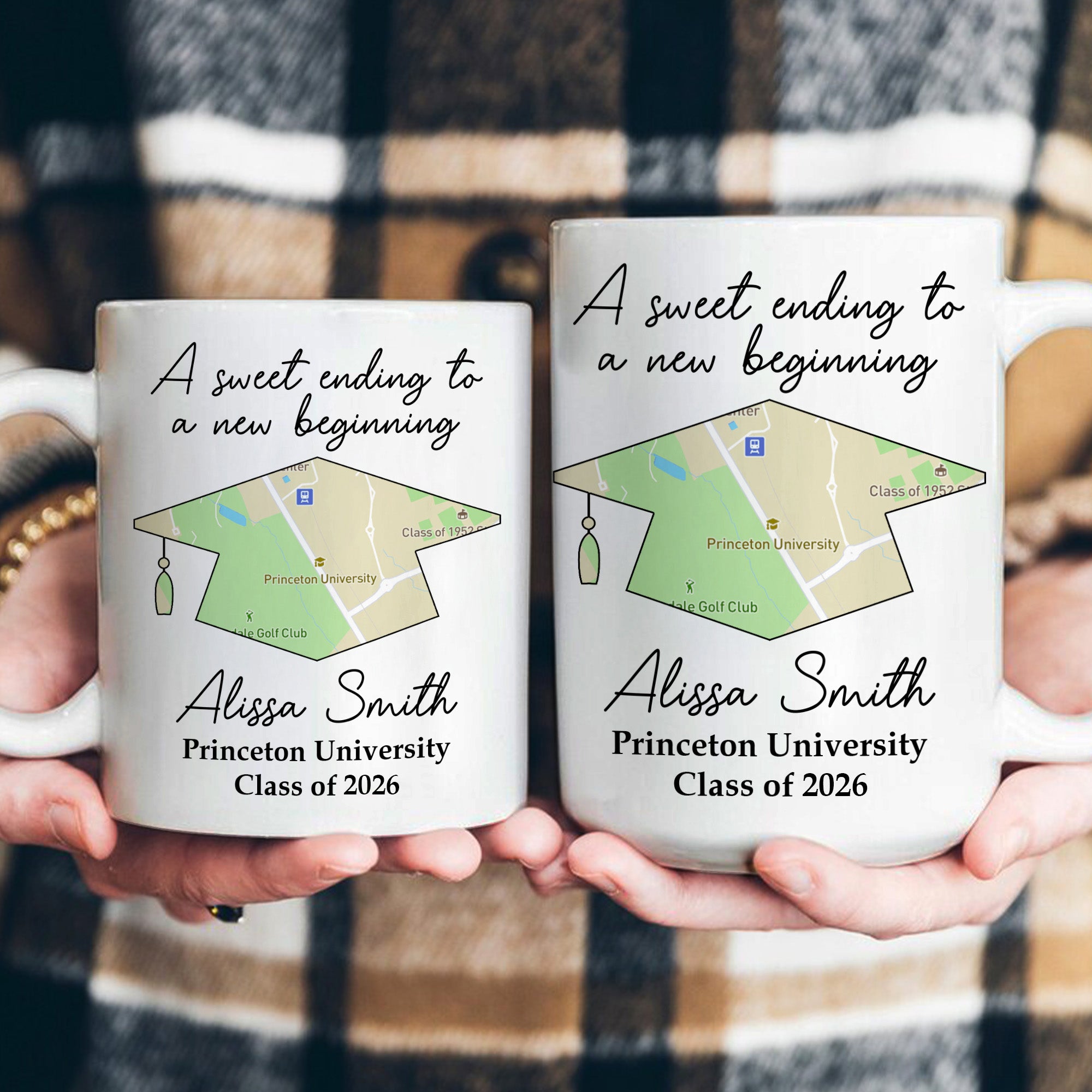 Graduation Location Map A New Beginning - Personalized Mug