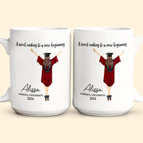 Graduation Mug A Sweet Ending To A New Beginning - Personalized Mug