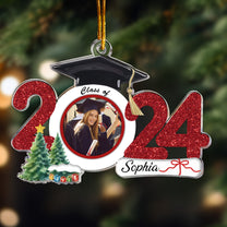 Graduation Ornament Class Of 2024 - Personalized Acrylic Photo Ornament