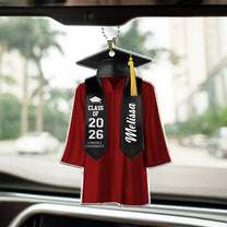 Graduation Ornaments Class of 2025 - Personalized Rear View Mirror Accessory