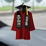 Graduation Ornaments Class of 2026 - Personalized Rear View Mirror Accessory