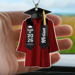 Graduation Ornaments Class of 2026 - Personalized Rear View Mirror Accessory