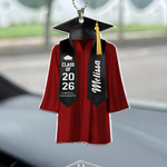 Graduation Ornaments Class of 2026 - Personalized Rear View Mirror Accessory