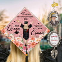 Graduation Set Gift - Personalized Graduation Cap Topper And Tassel Photo Charm