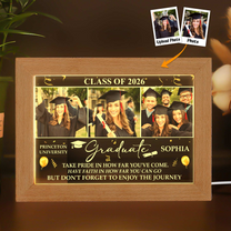 Graduation Take Pride In How Far You've Come - Personalized Photo Frame Lamp