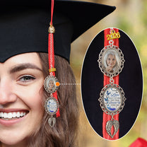 Graduation They Walk Beside Us Every Day - Custom Graduation Tassel Photo Charm