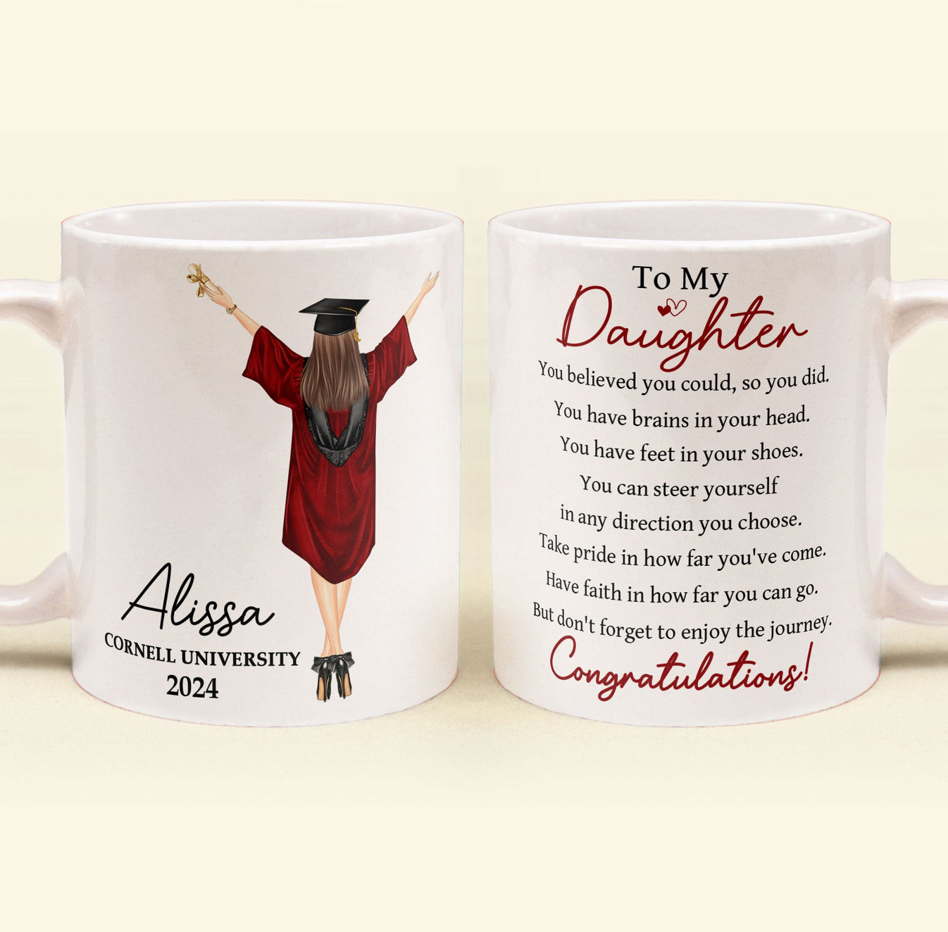 Graduation You Believed You Could So You Did - Personalized Mug – Macorner