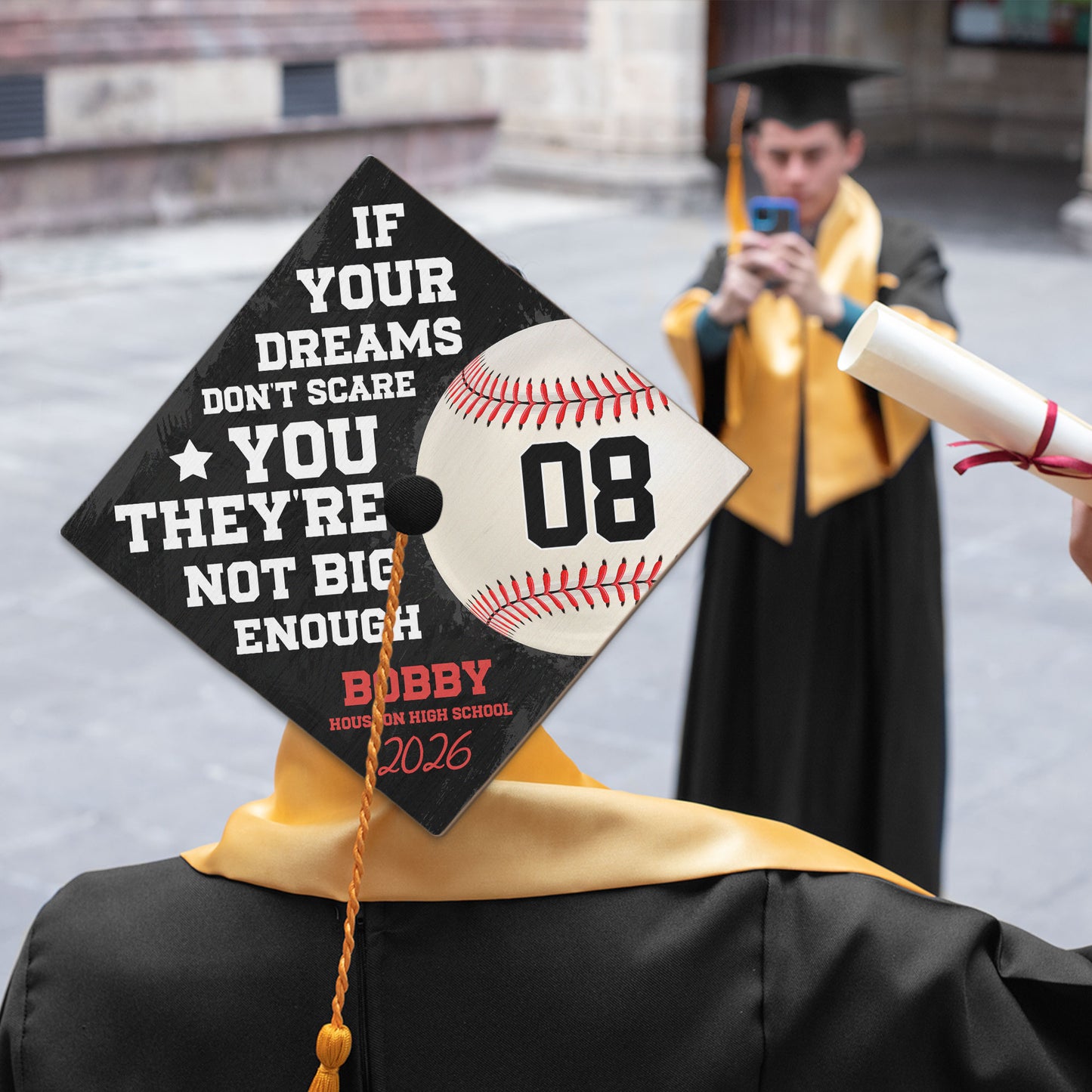 Graduation Gift If Your Dreams Don't Scare You - Personalized Graduation Cap Topper