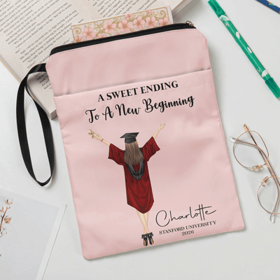 Graduation Gift For Her Him - Personalized Book Sleeve