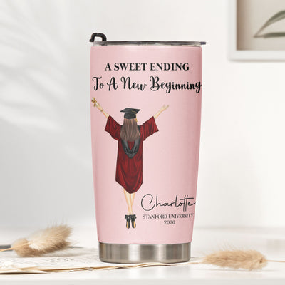 Graduation Gift For Her Him - Personalized Tumbler