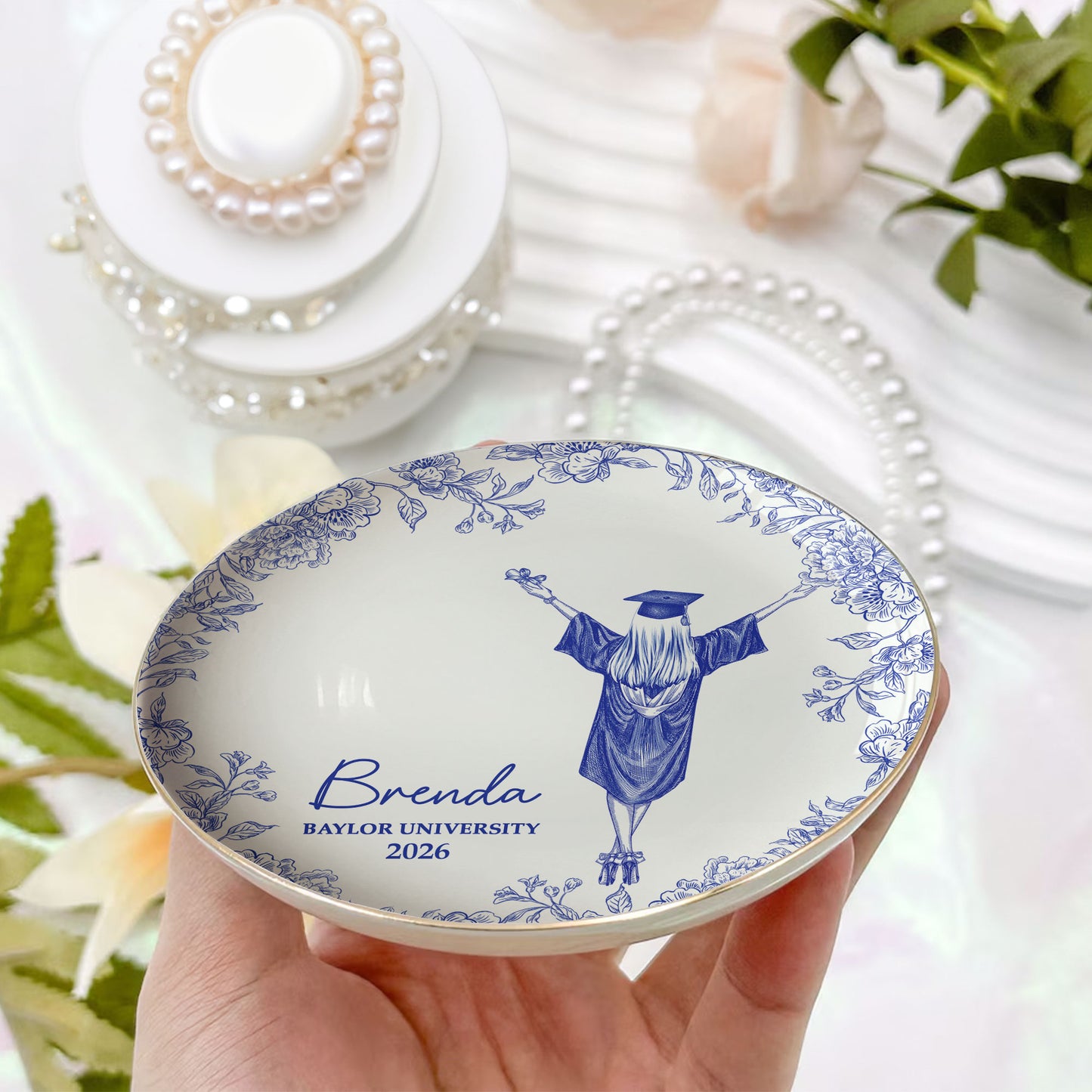 Graduation-Toile-De-Jouy-Personalized-Jewelry-Dish-6