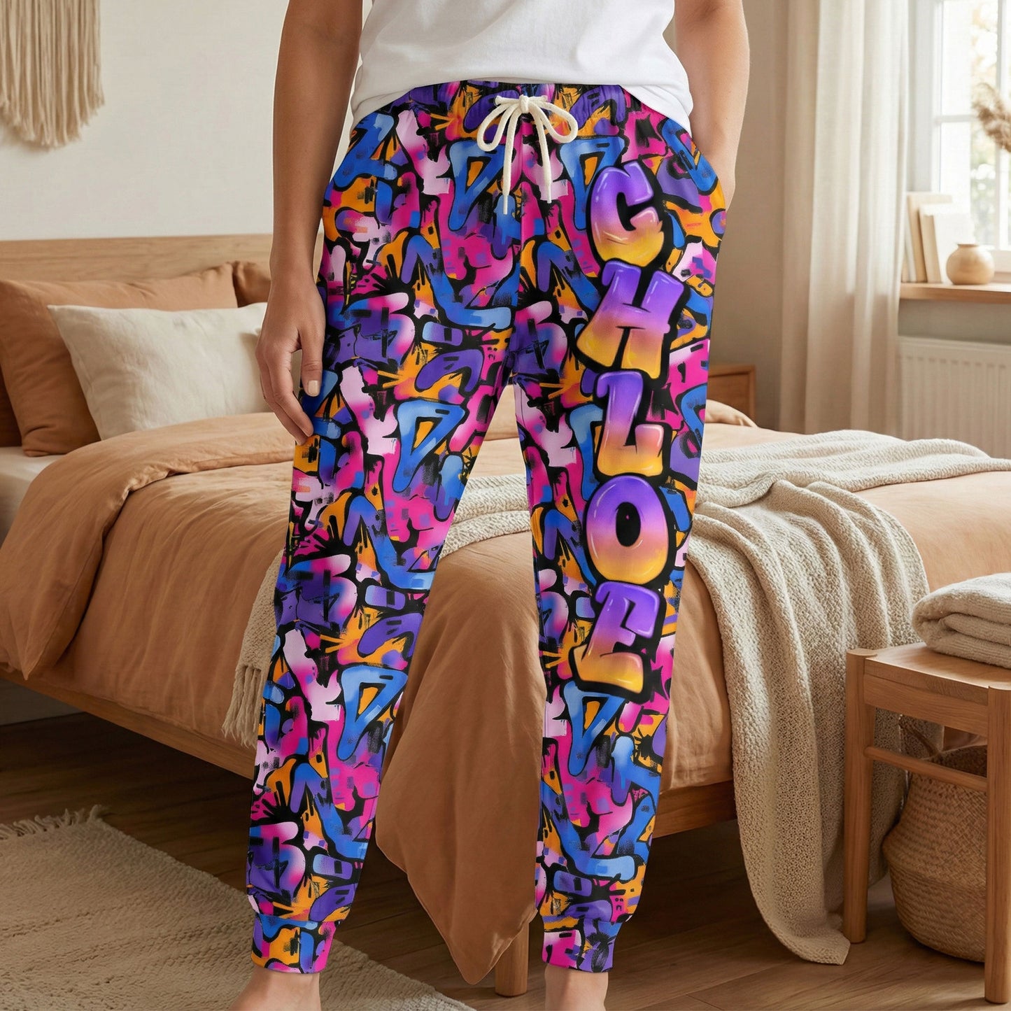 Graffiti Name Custom - Personalized Sweatpants, Lounge Pants With Pockets