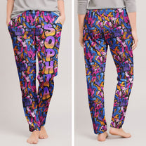 Graffiti Name Custom - Personalized Sweatpants, Lounge Pants With Pockets