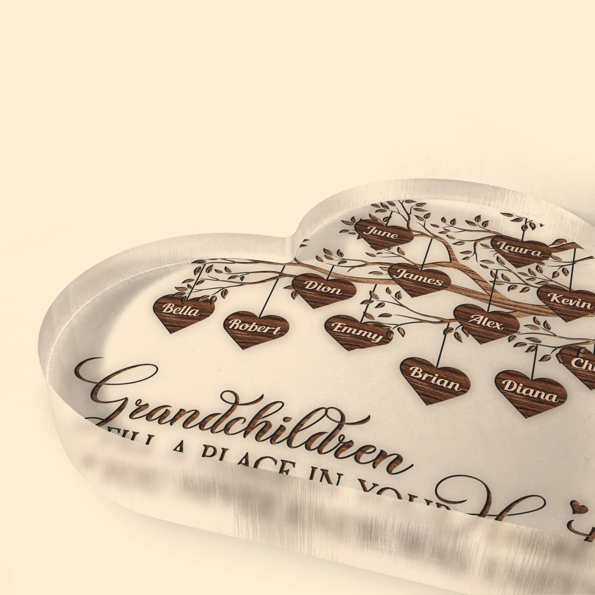 Targa Decorativa A Forma Di Cuore Per Nonna - Regalo Emozionale Dalla Nipote Per Compleanno, Natale O Festa Della Mamma