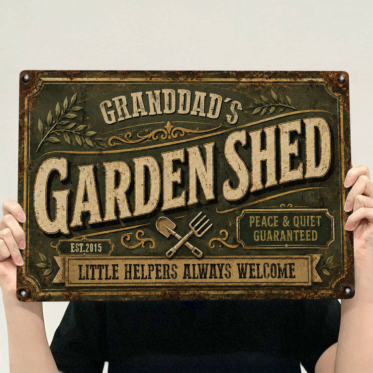 Granddad'S-Garden-Shed-Vintage-Retro-Style-Personalized-Metal-Sign-3