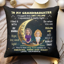 Granddaughter Hug This Pillow - Personalized Pillow (Insert Included)