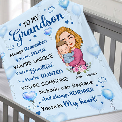 Grandkid, You're Special - Personalized Blanket