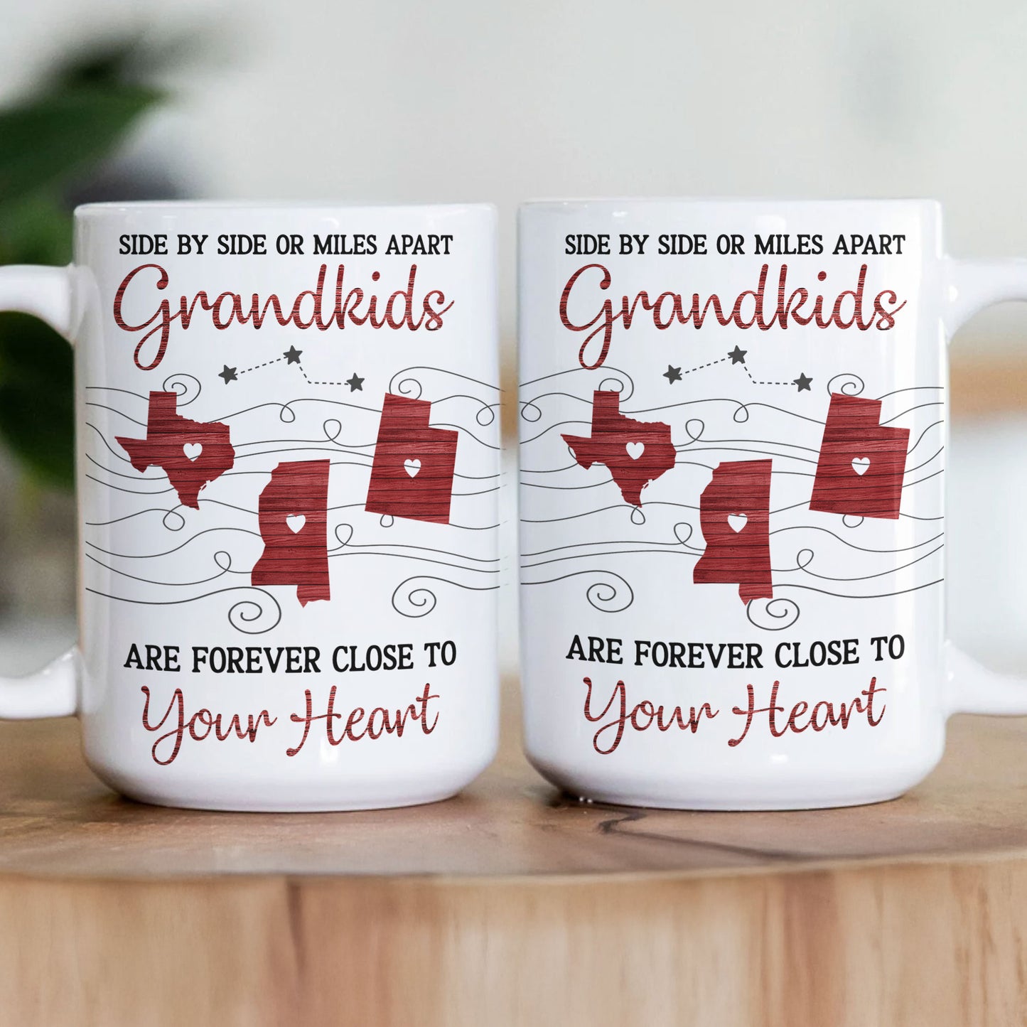 Grandkids Are Forever Close To Your Heart - Personalized Mug