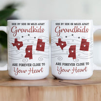 Grandkids Are Forever Close To Your Heart - Personalized Mug