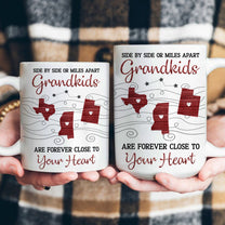 Grandkids Are Forever Close To Your Heart - Personalized Mug
