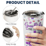 Grandkids Make Life Grand Custom Names - Personalized Tumbler Cup