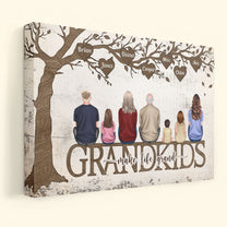 Grandkids Make Life Grand - Personalized Wrapped Canvas