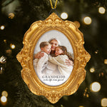 Grandkids Make Life More Grand - Personalized Vintage Picture Frame Ornament