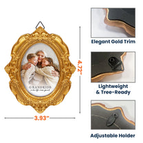 Grandkids Make Life More Grand - Personalized Vintage Picture Frame Ornament