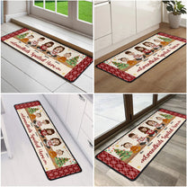 Grandkids Spoiled Here Folk Art - Personalized Runner Rug