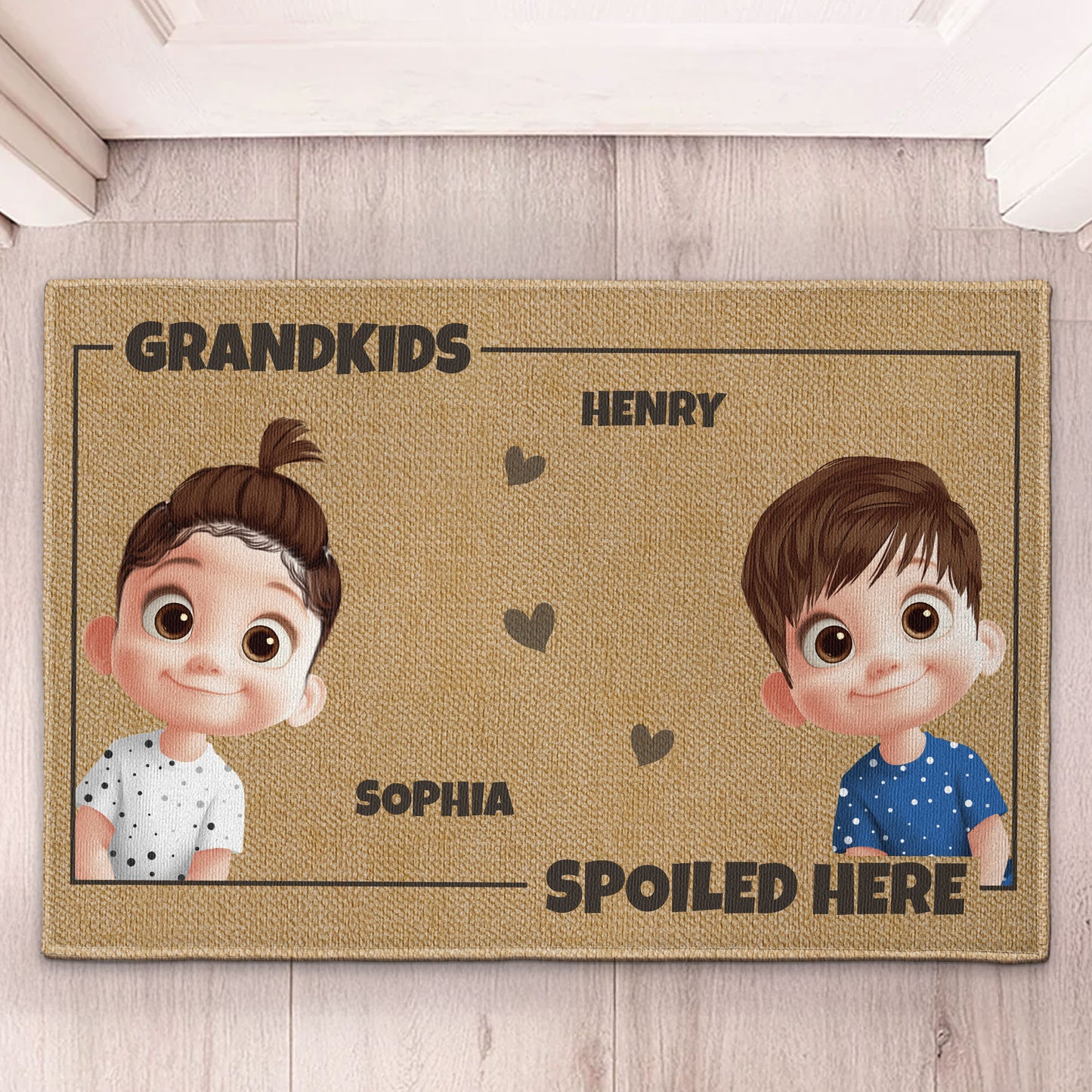 Grandkids Spoiled Here - Personalized Doormat