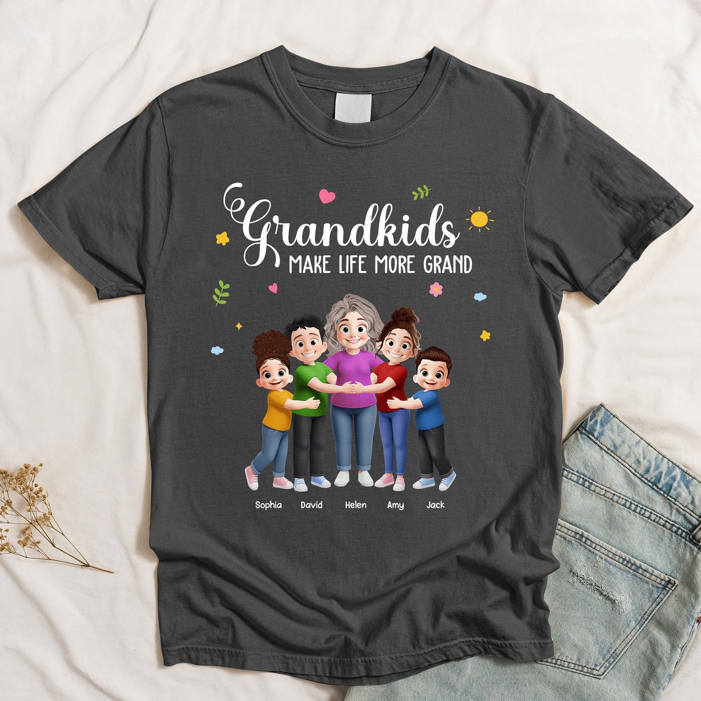 Grandkids-Make-Life-More-Grand-Grandma-Hug-Personalized-Shirt-2