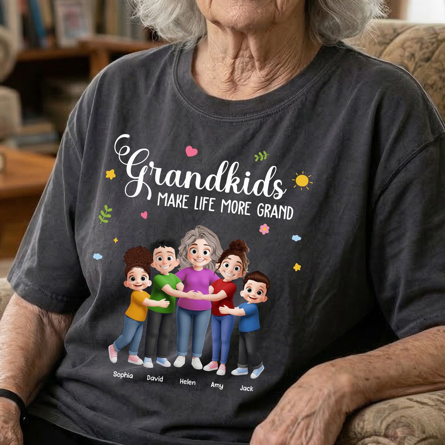 Grandkids-Make-Life-More-Grand-Grandma-Hug-Personalized-Shirt-3